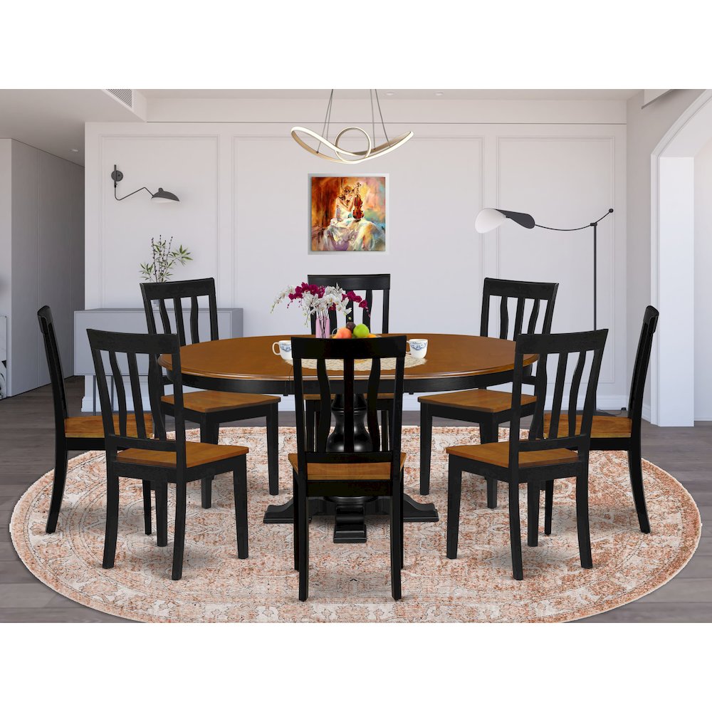 9-Piece Kitchen Set, Black & Cherry. Picture 2
