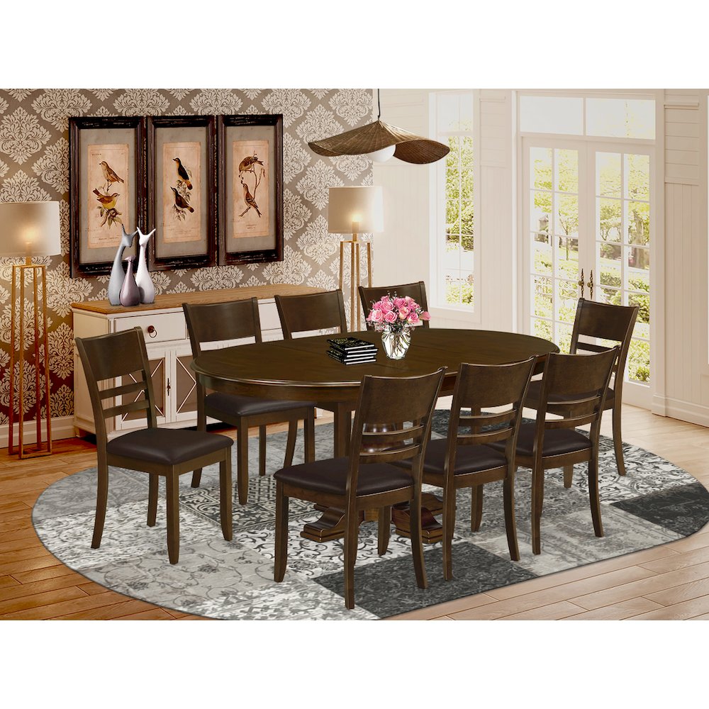 5-Piece Modern Kitchen Set, Espresso. Picture 2