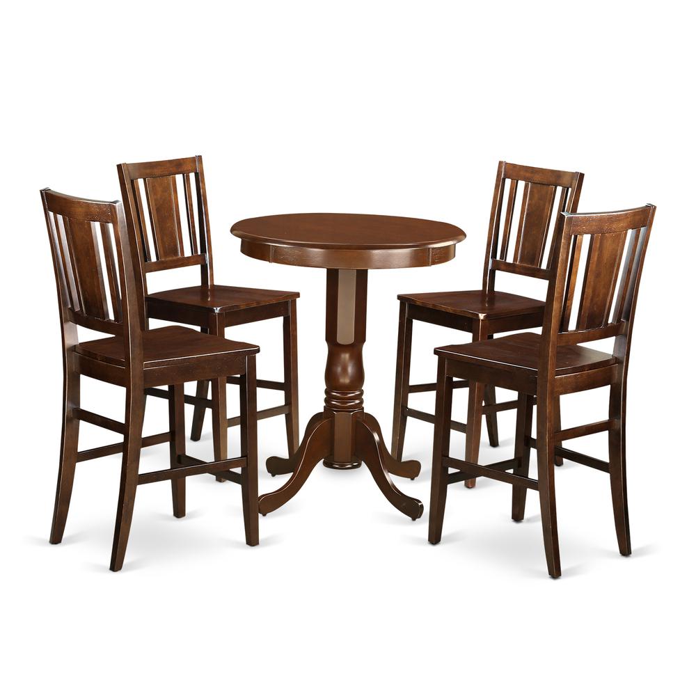 5  Pc  counter  height  Dining  set  -  high  Table  and  4  Kitchen  Dining  Chairs.. Picture 1
