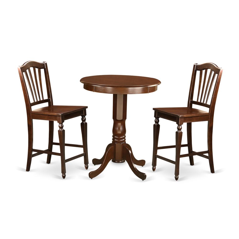 3  PC  pub  Table  set  -  Kitchen  Table  and  2  counter  height  stool.. Picture 1