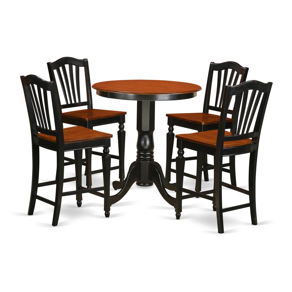 5  Pc  counter  height  pub  set-pub  Table  and  4  bar  stools. Picture 1