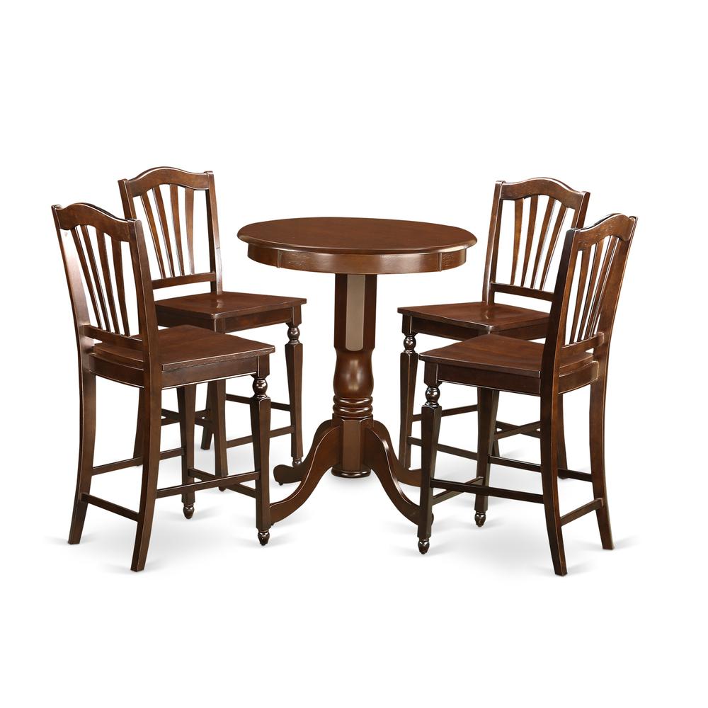5  Pc  counter  height  set  -  high  top  Table  and  4  Kitchen  bar  stool.. Picture 1