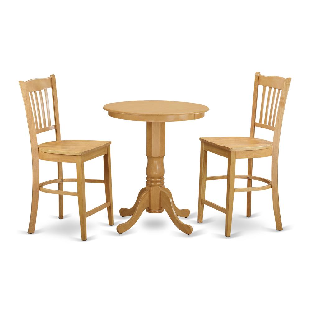3  Pc  Dining  counter  height  set  -  high  top  Table  and  2  dinette  Chairs.. Picture 1