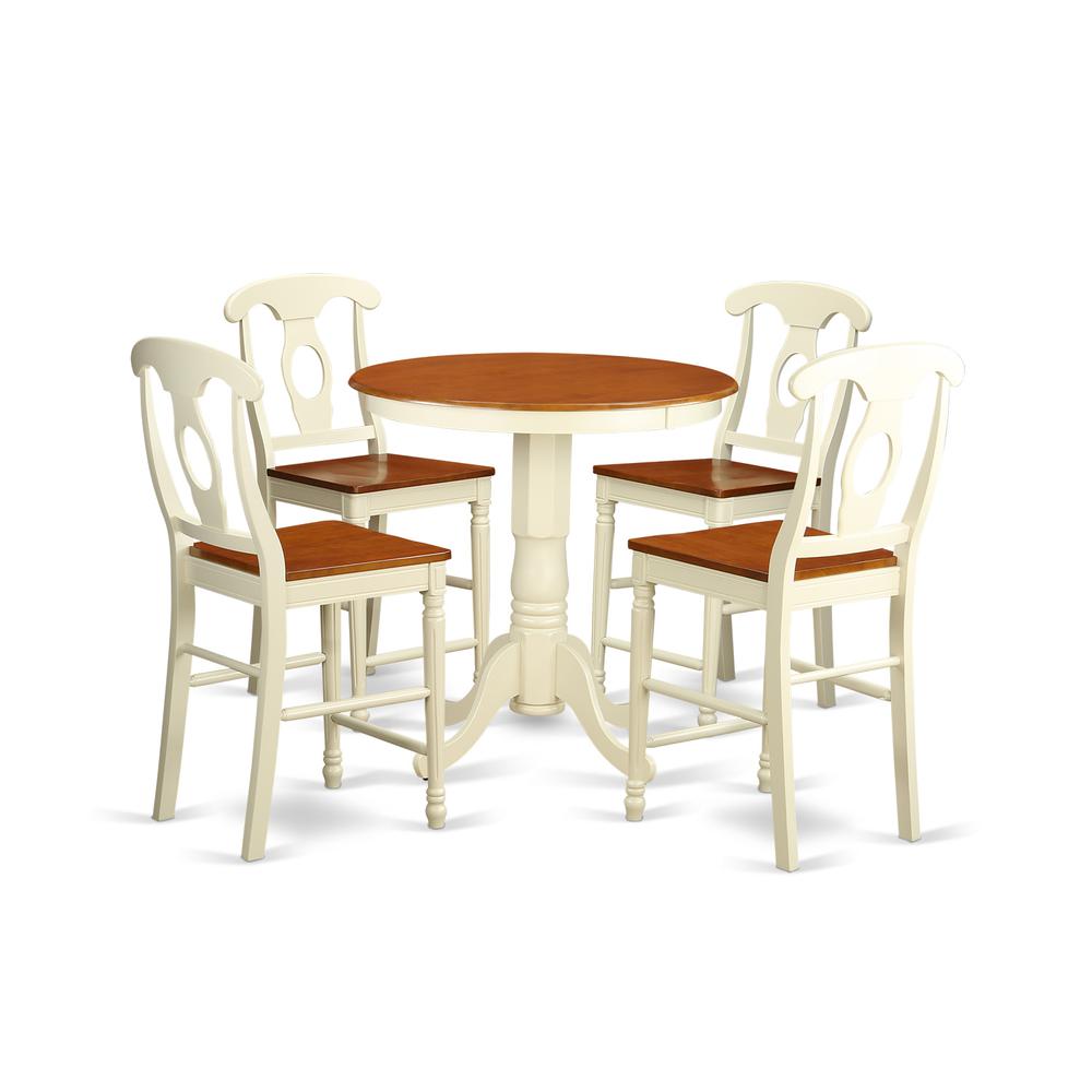 5  Pc  counter  height  Table  and  chair  set  -  Dining  Table  and  4  Kitchen  bar  stool.. Picture 1