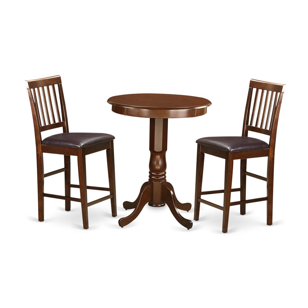 3  Pc  counter  height  Dining  set  -  Small  Kitchen  Table  and  2  bar  stools.. Picture 1
