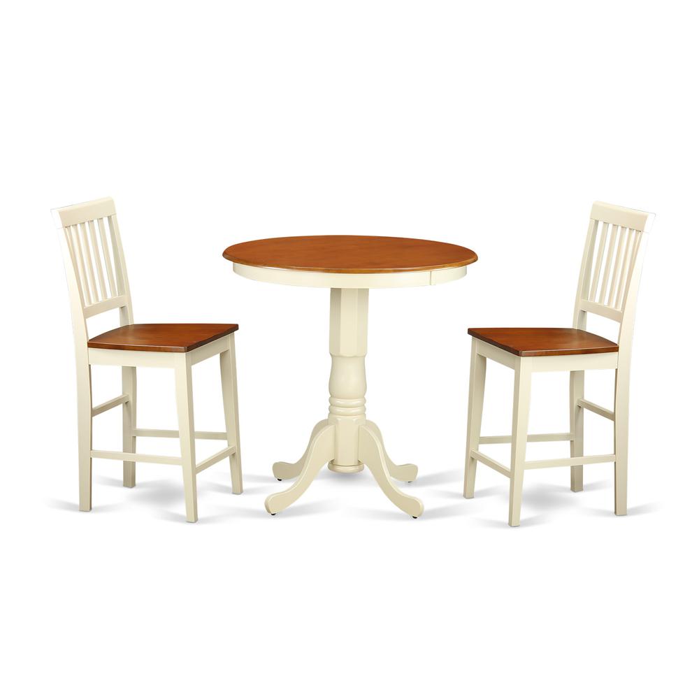 3  PC  counter  height  Dining  room  set  -  counter  height  Table  and  2  counter  height  stool.. Picture 1