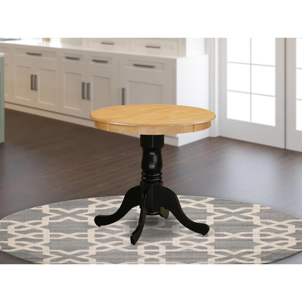 Dining Table Oak & Black, EMT-OBK-TP. Picture 2