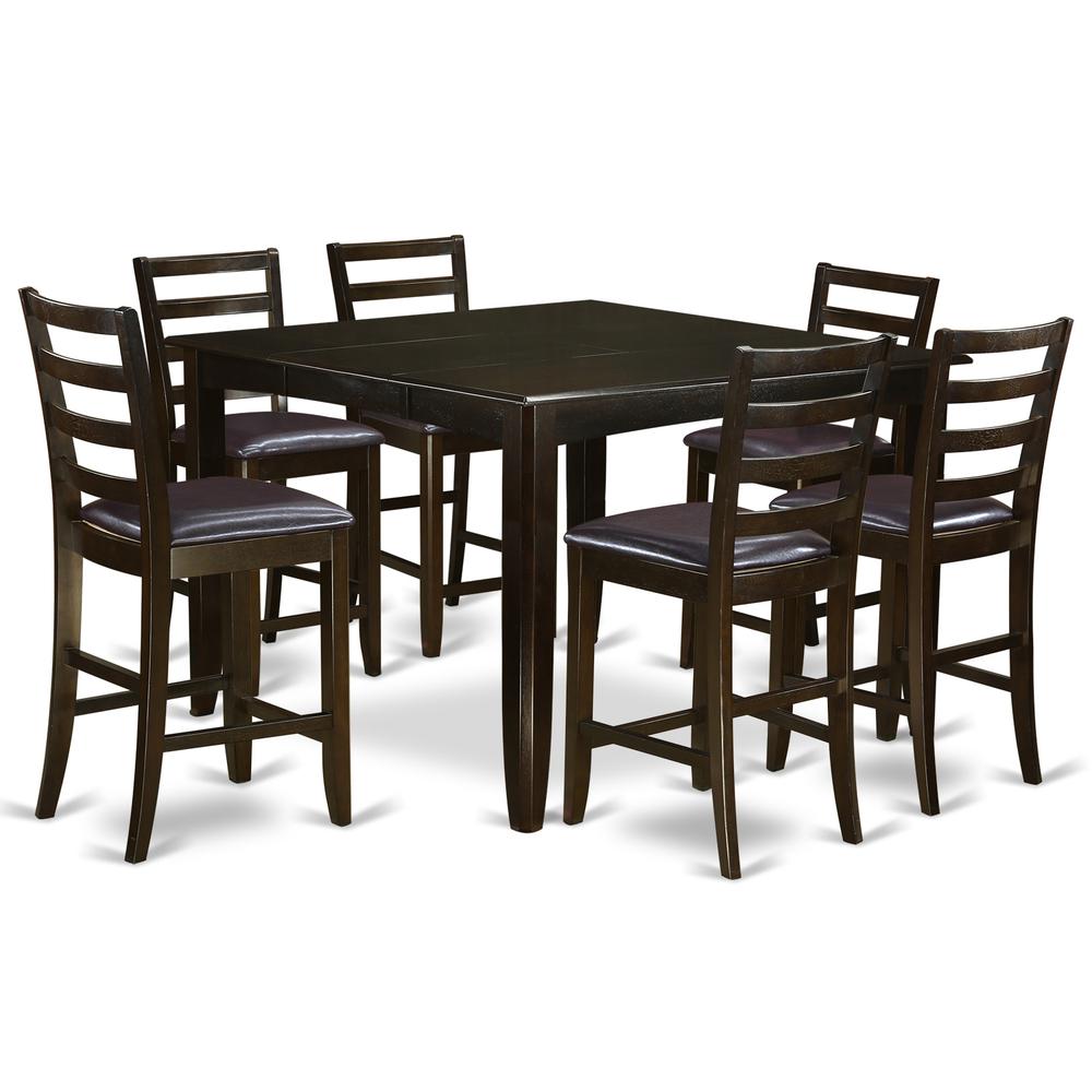 7  Pc  pub  Table  set-  Table  and  6  Kitchen  counter  Chairs. Picture 1