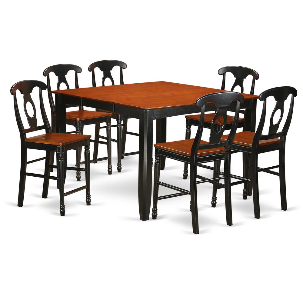 7  Pc  counter  height  pub  set-pub  Table  and  6  dinette  Chairs.. Picture 1