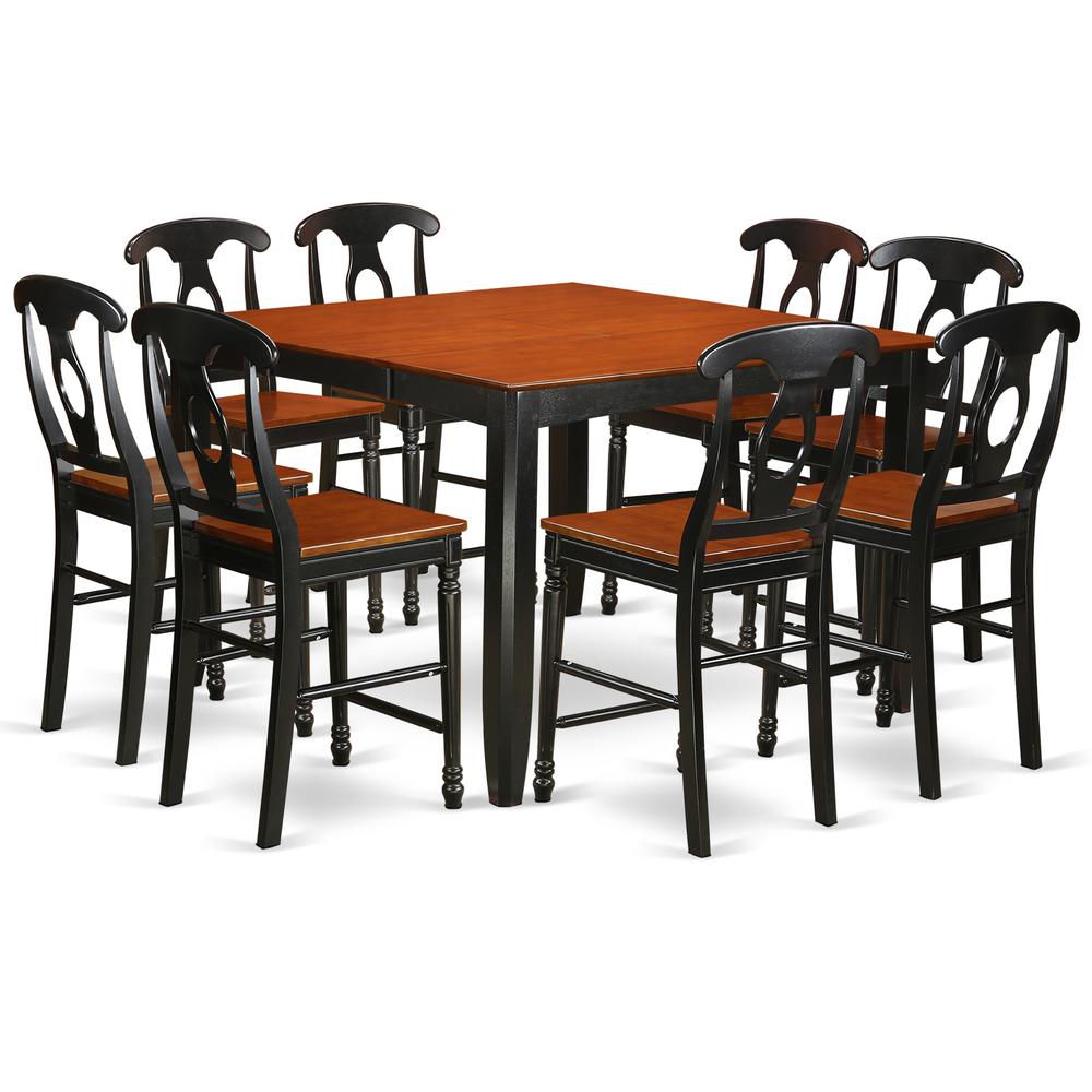 9  Pc  counter  height  pub  set-pub  Table  and  8  Dining  Chairs.. Picture 1