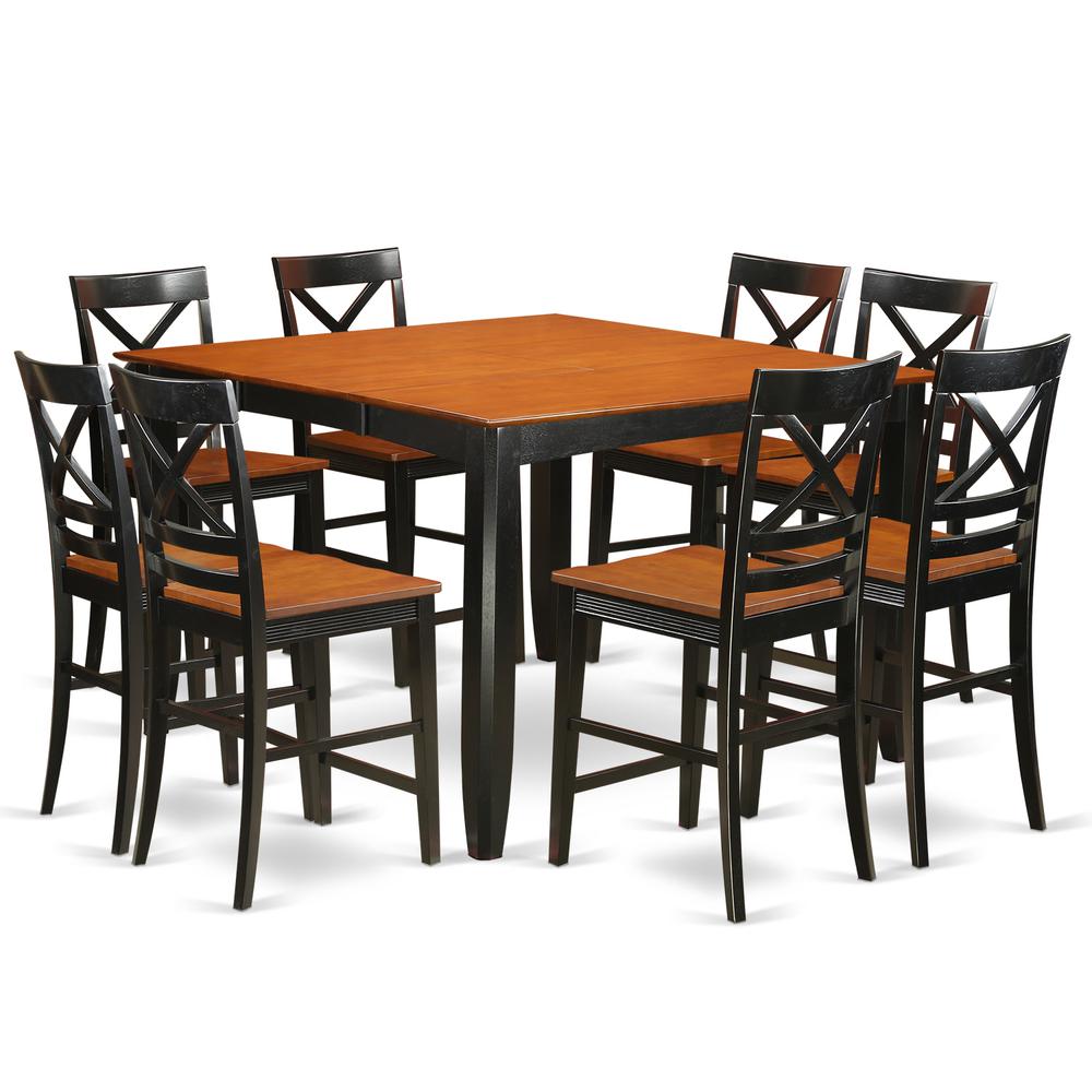 9  Pc  counter  height  Dining  set  -  Kitchen  Table  and  8  bar  stools.. Picture 1