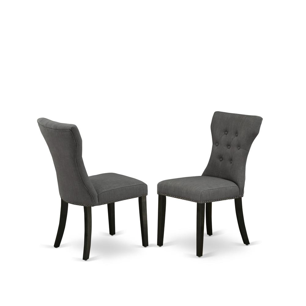 Dining Chair Wirebrushed Black, GAP6T50. Picture 2