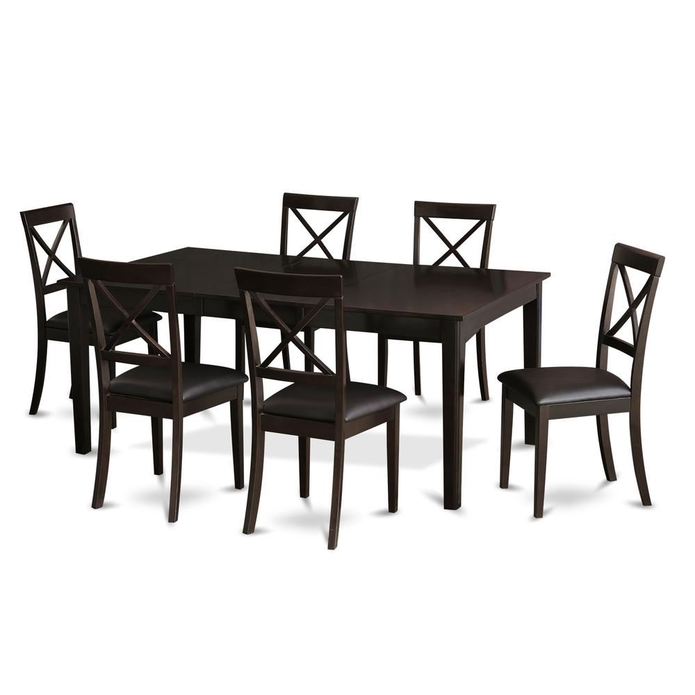 7  Pc  Dining  room  set-Dinette  Table  with  Leaf  and  6  Dinette  Chairs.. Picture 1