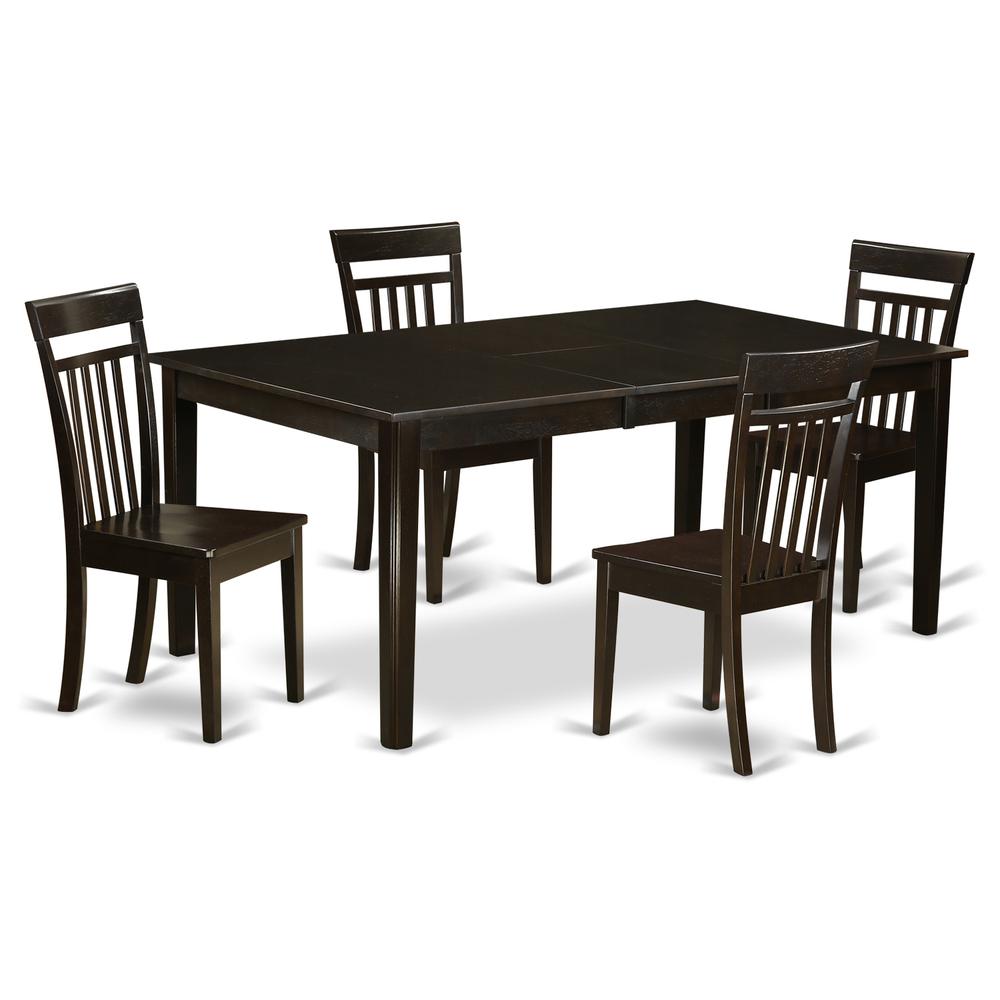 5  Pc  Dining  room  set  for  4-Table  with  Leaf  along  with  4  Dining  Chairs.. Picture 1
