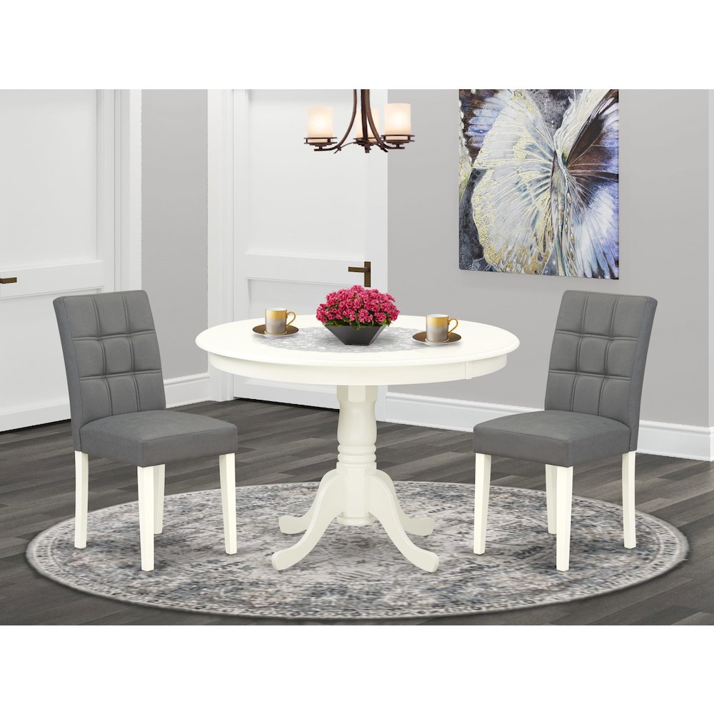 3 Piece Dinner Table Set consists A Modern Table. Picture 2