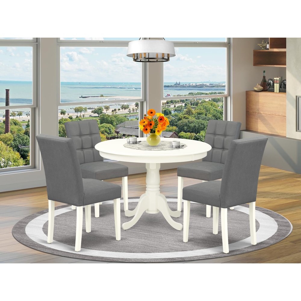5 Piece Kitchen Table Set contain A Wooden Table. Picture 2
