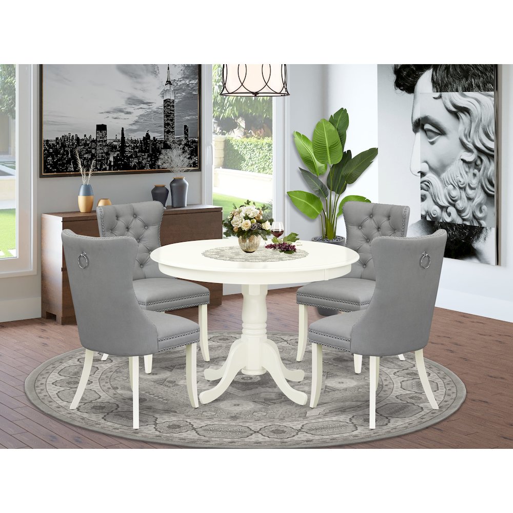 5 Piece Modern Dining Table Set. Picture 2