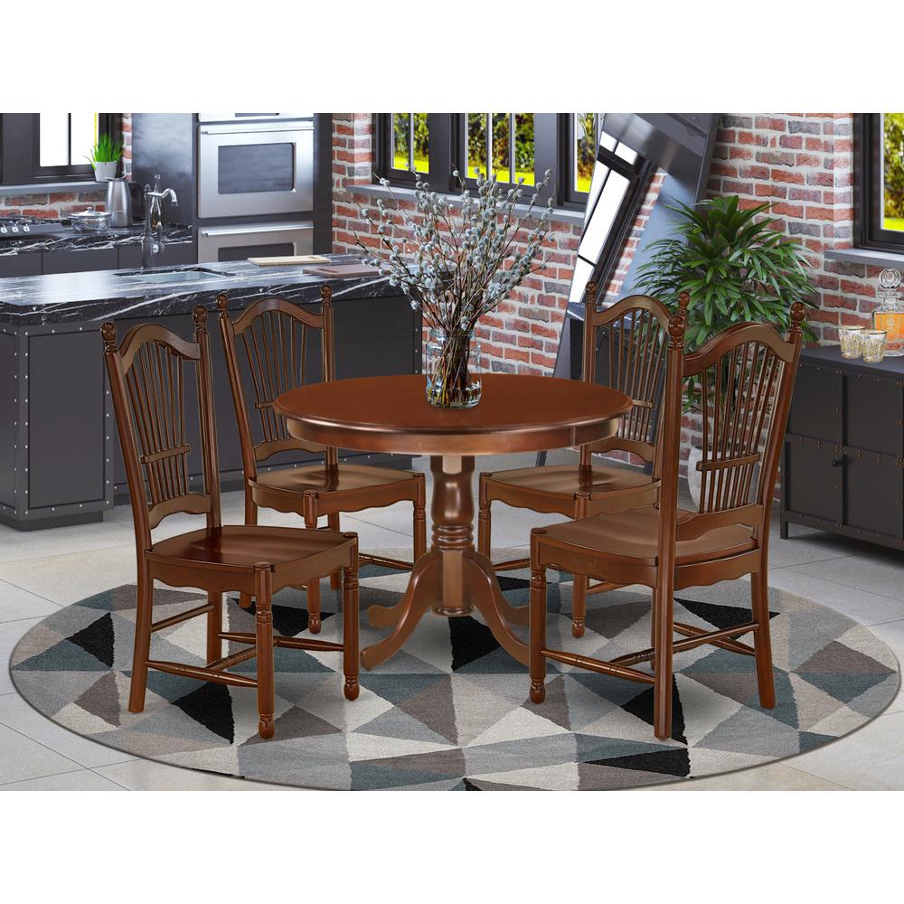 Dining Room Set Mahogany, HLDO5-MAH-W. Picture 2