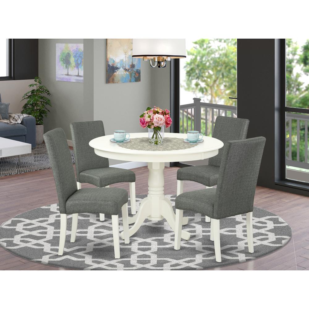 Dining Room Set Linen White, HLDR5-LWH-07. Picture 2