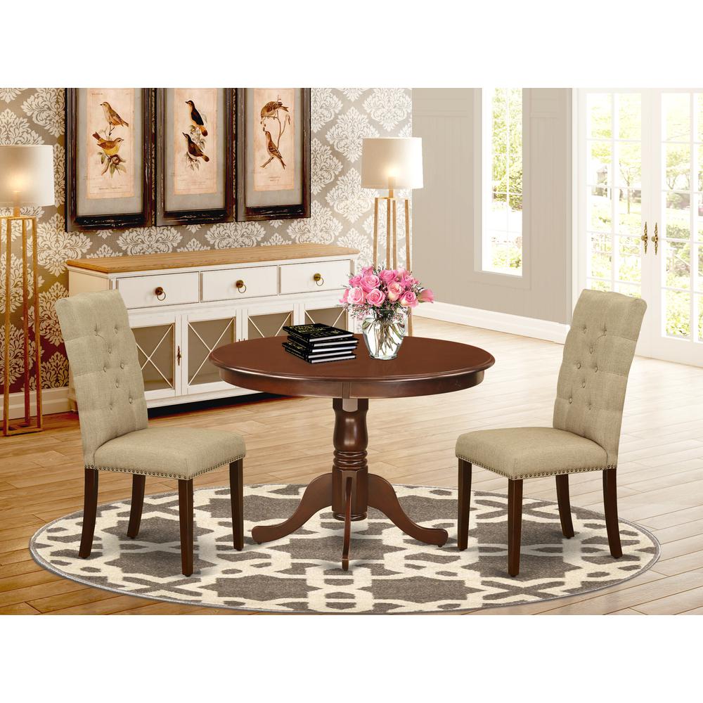 Dining Room Set Mahogany, HLEL3-MAH-16. Picture 2