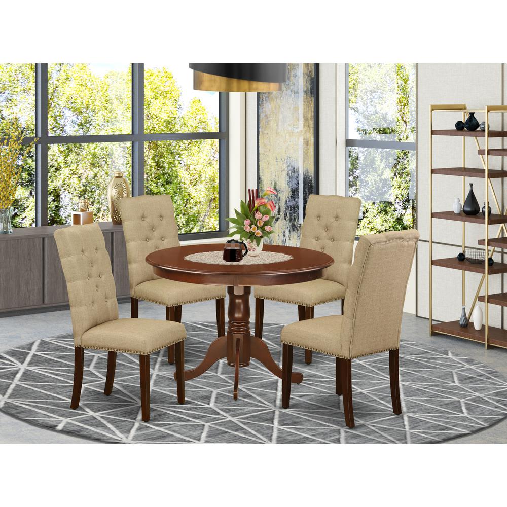 Dining Room Set Mahogany, HLEL5-MAH-16. Picture 2