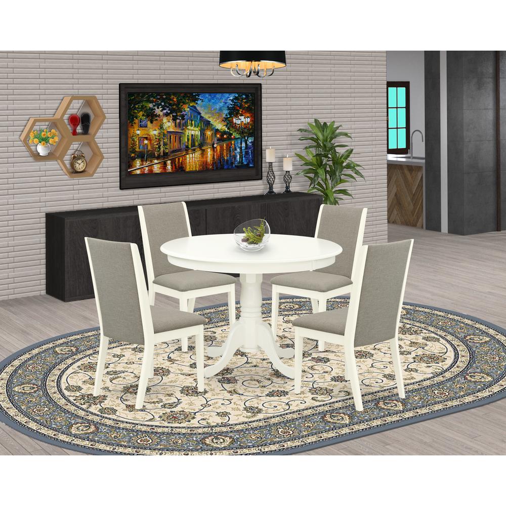 Dining Room Set Linen White, HLLA5-LWH-06. Picture 2