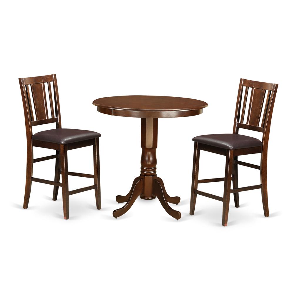 3  Pc  counter  height  set-  high  Table  and  2  Dining  Chairs. Picture 1