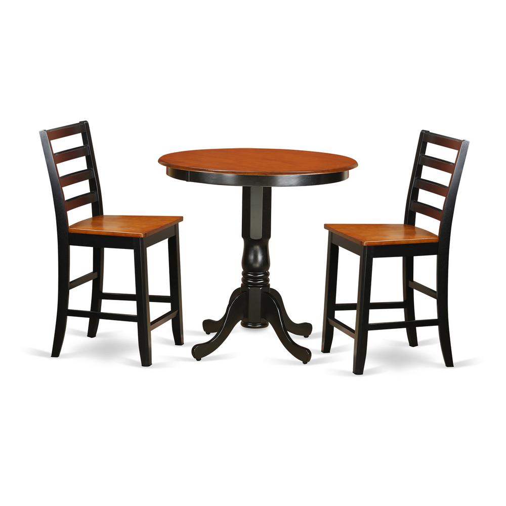3  Pc  counter  height  set  -  high  Table  and  2  Kitchen  Chairs.. Picture 1