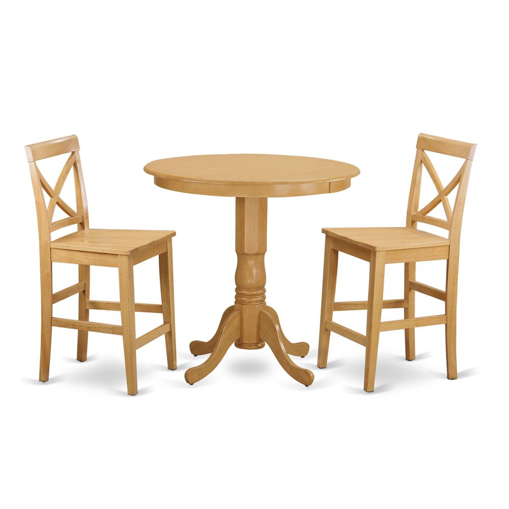 3  Pc  Dining  counter  height  set  -  Dining  Table  and  2  bar  stools.. Picture 1