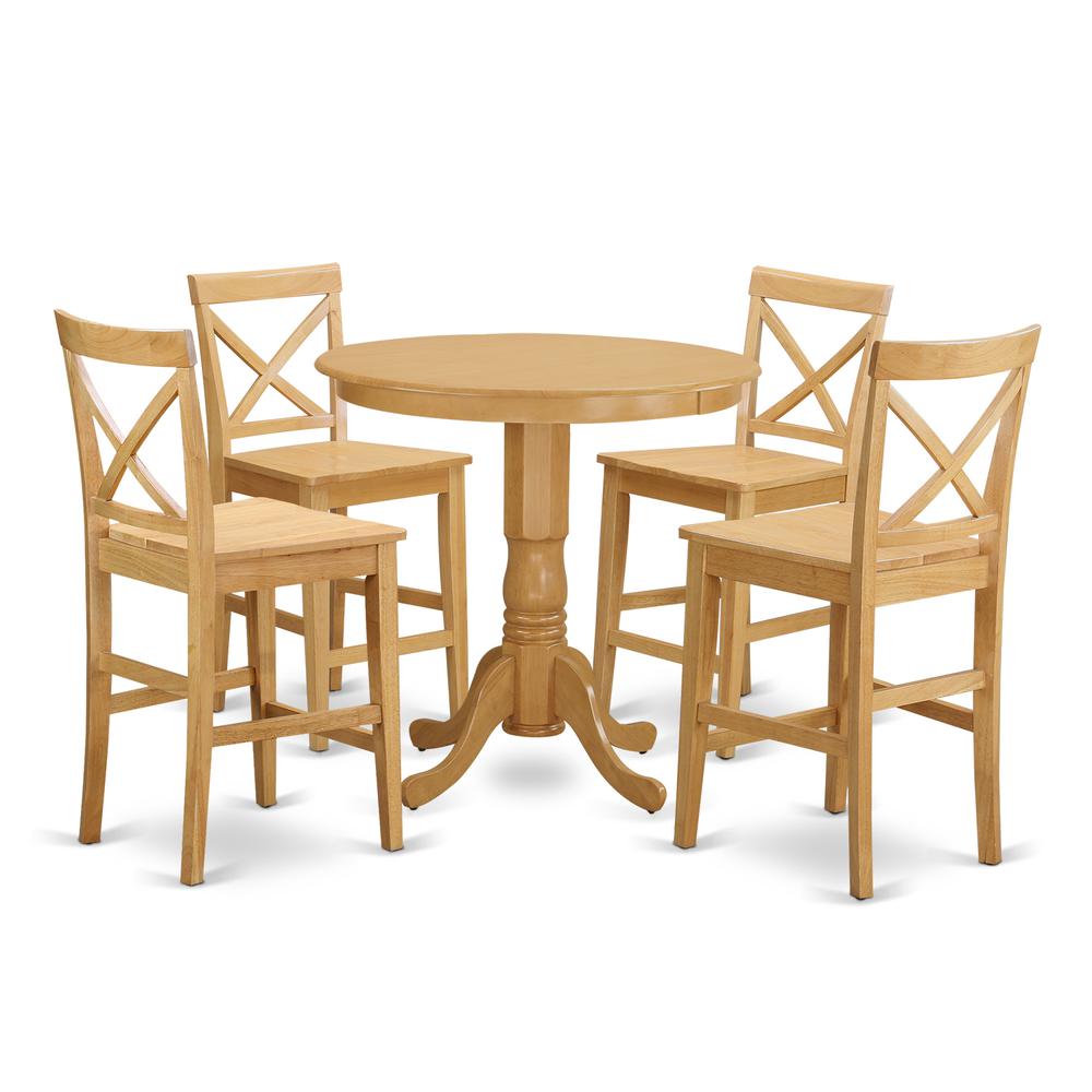 5  Pc  counter  height  Dining  room  set  -  high  top  Table  and  4  Kitchen  Chairs.. Picture 1