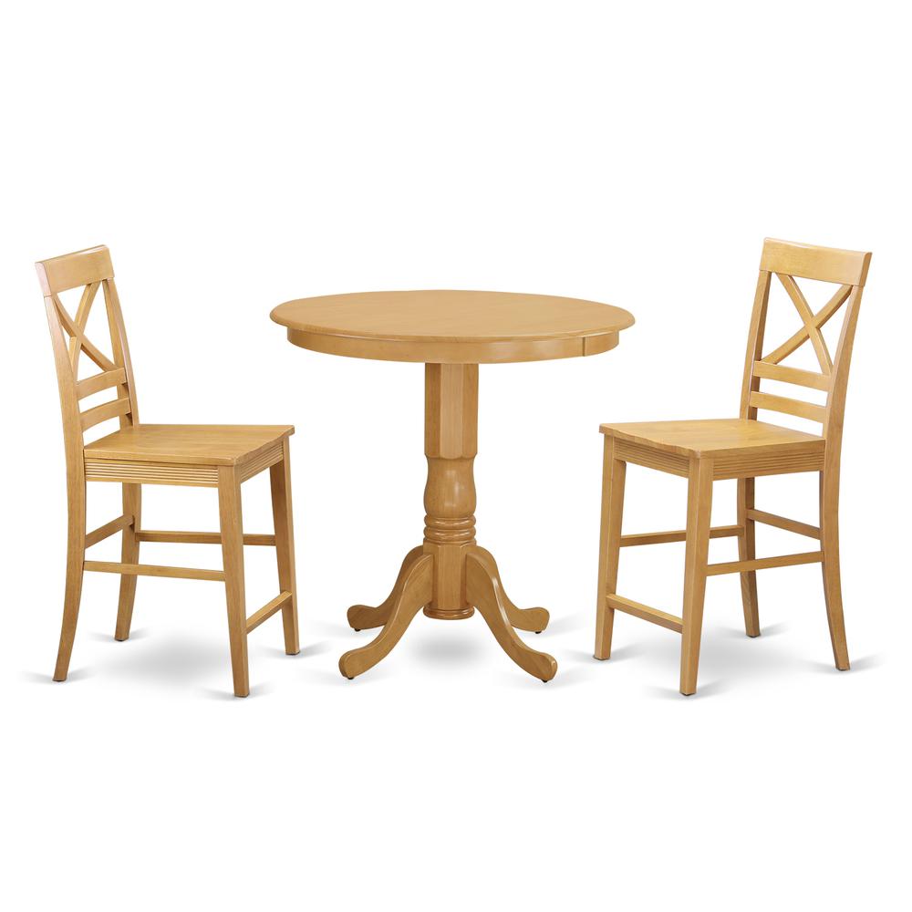 3  Pc  counter  height  Dining  room  set  -  high  Table  and  2  counter  height  stool.. Picture 1