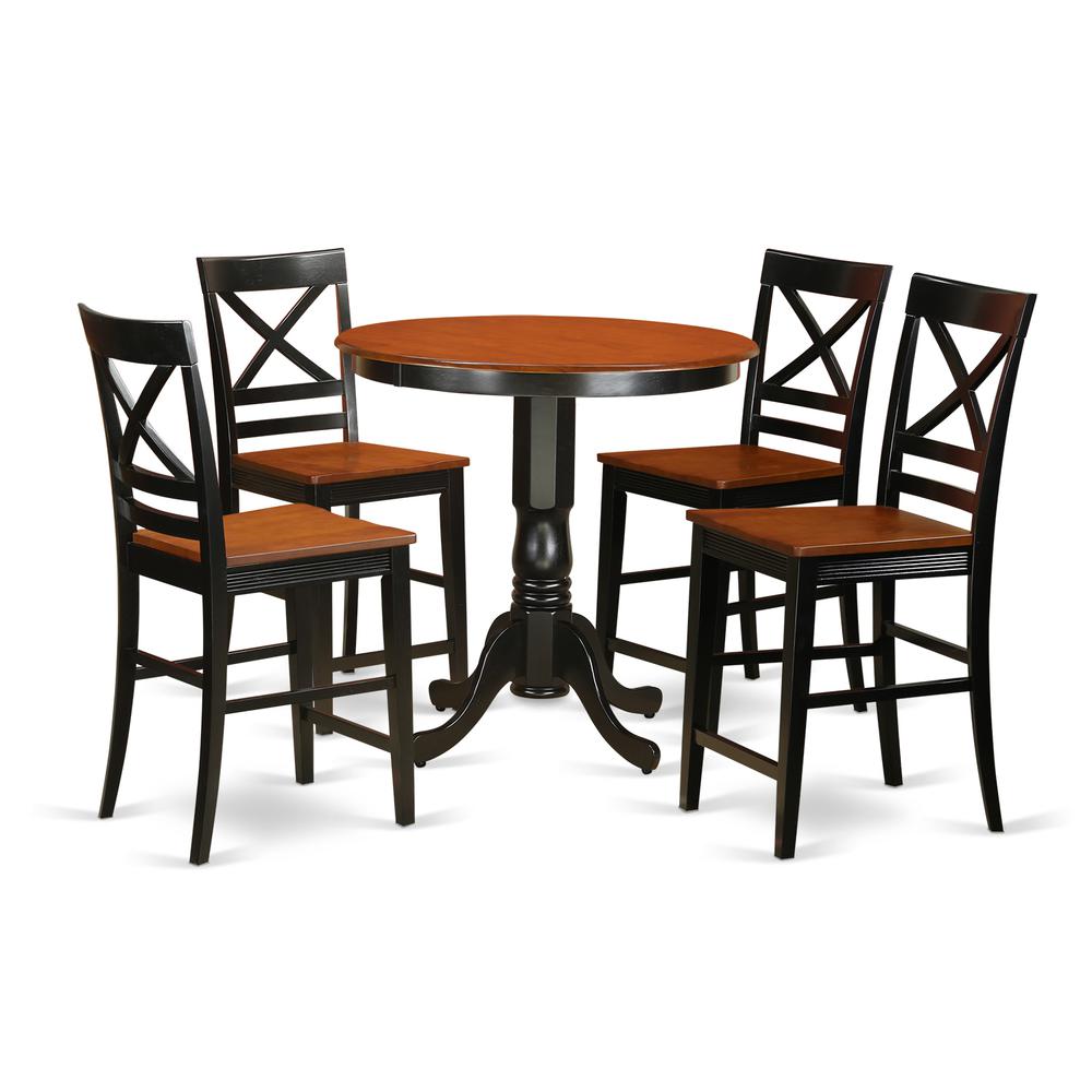 5  Pc  counter  height  Table  and  chair  set  -  high  top  Table  and  4  counter  height  stool.. Picture 1