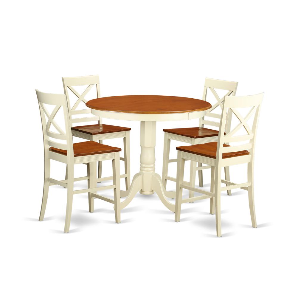 5  Pc  counter  height  Dining  room  set-pub  Table  and  4  counter  height  Chairs. Picture 1