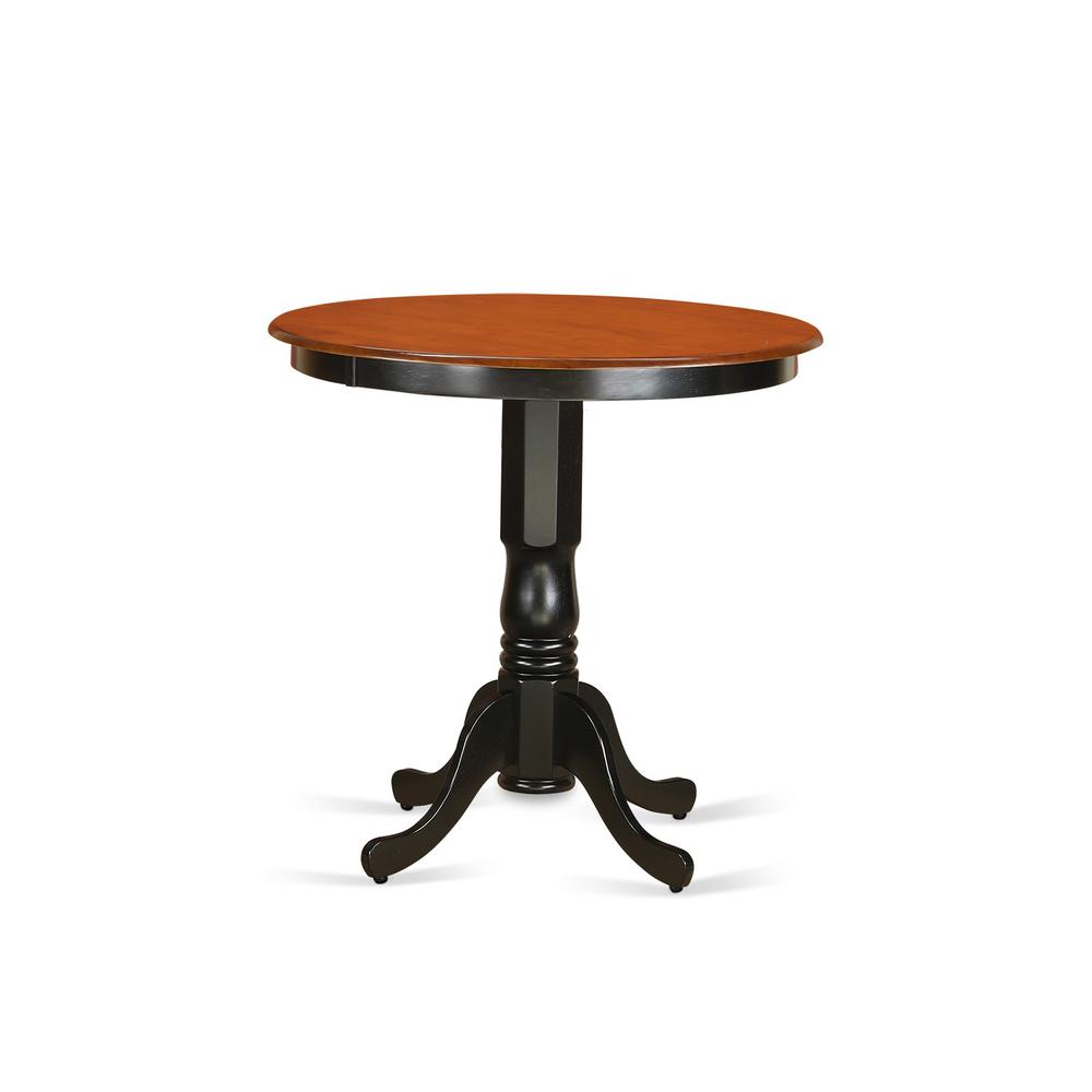 Jackson  Counter  Height  Table  in  black  and  Cherry  Finish. Picture 1