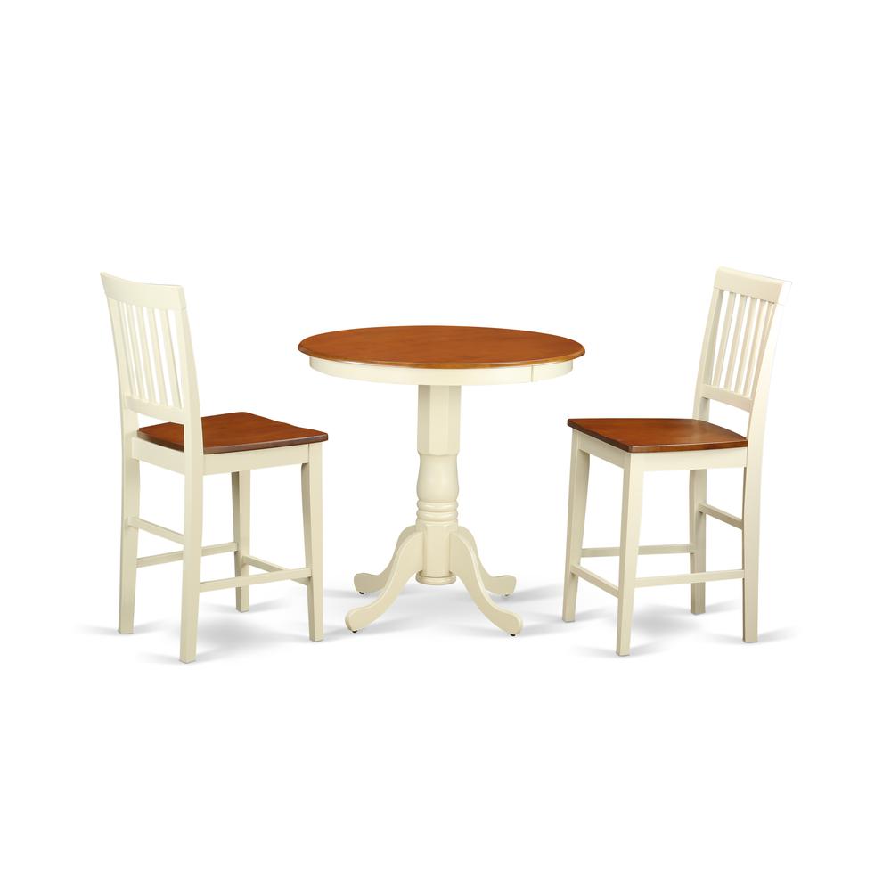 3  Pc  counter  height  Dining  set-counter  height  Table  and  2  Kitchen  Chairs. Picture 1