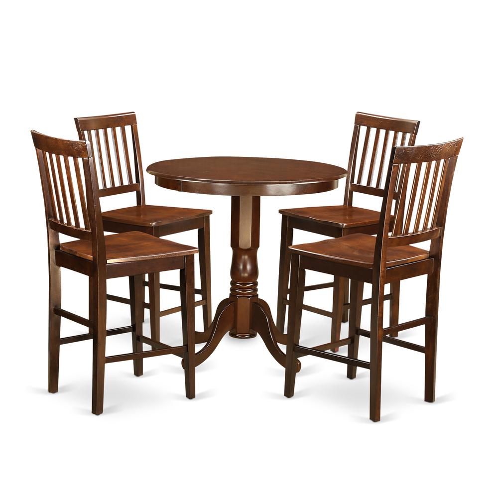 5  Pc  Dining  counter  height  set-pub  Table  and  4  Dining  Chairs.. Picture 1
