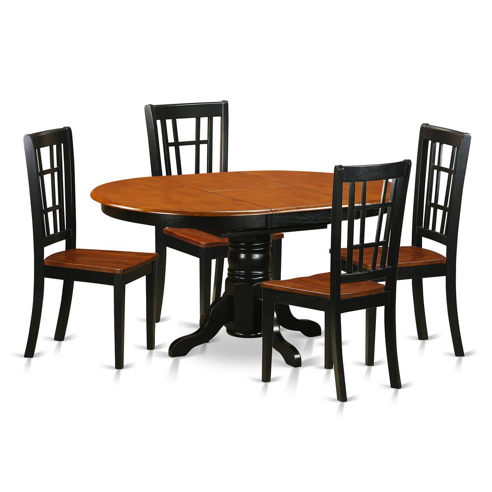 5  PC  Kitchen  Table  set-Dining  Table  and  4  Wooden  Kitchen  Chairs. Picture 1