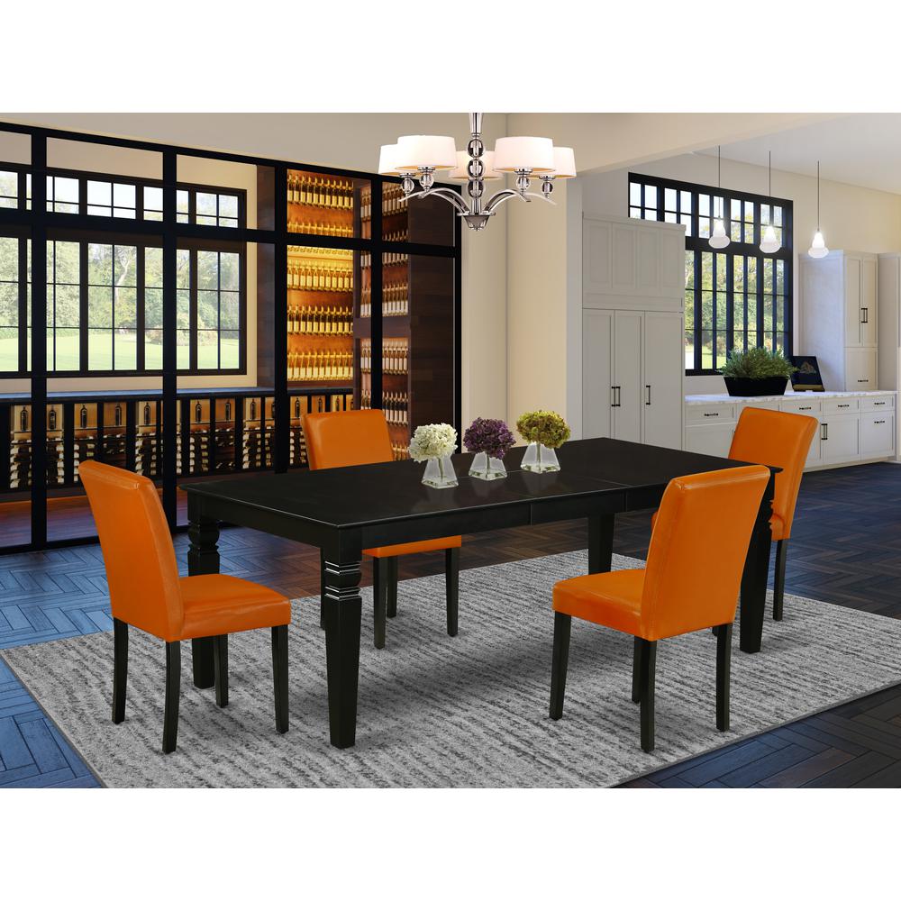 Dining Room Set Black, LGAB5-BLK-61. Picture 2