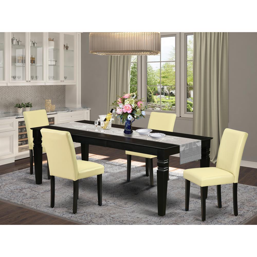 Dining Room Set Black, LGAB5-BLK-73. Picture 2