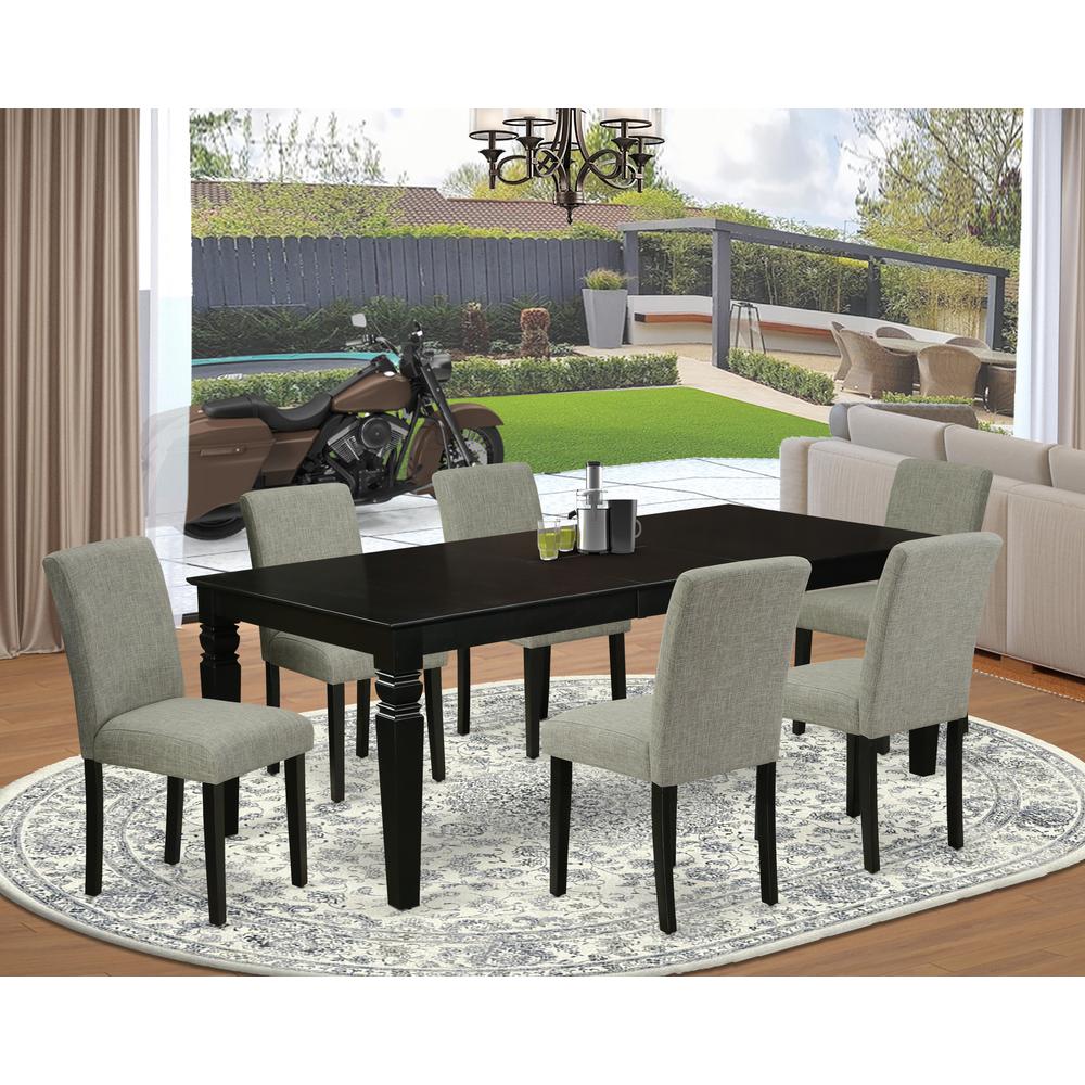 Dining Room Set Black, LGAB7-BLK-06. Picture 2