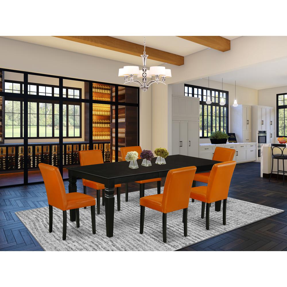 Dining Room Set Black, LGAB7-BLK-61. Picture 2