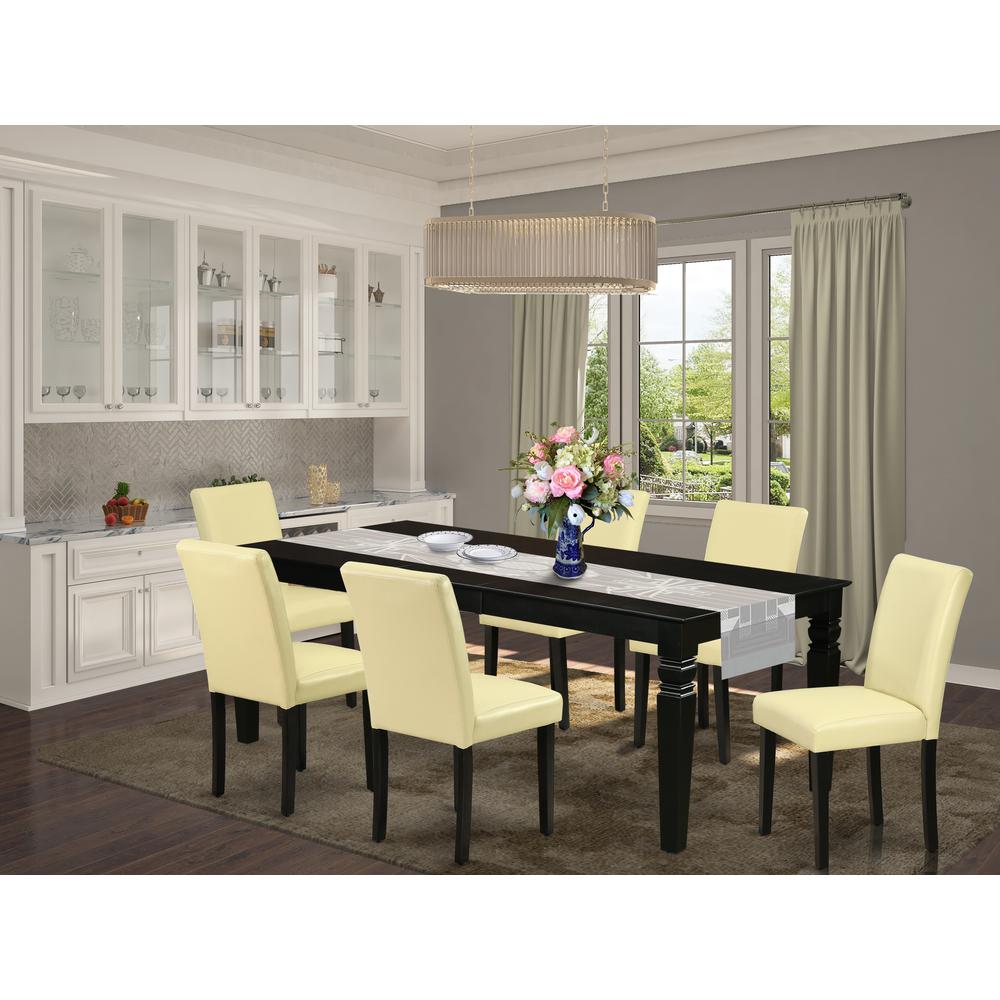 Dining Room Set Black, LGAB7-BLK-73. Picture 2
