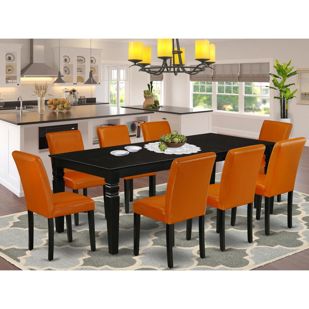 Dining Room Set Black, LGAB9-BLK-61. Picture 2