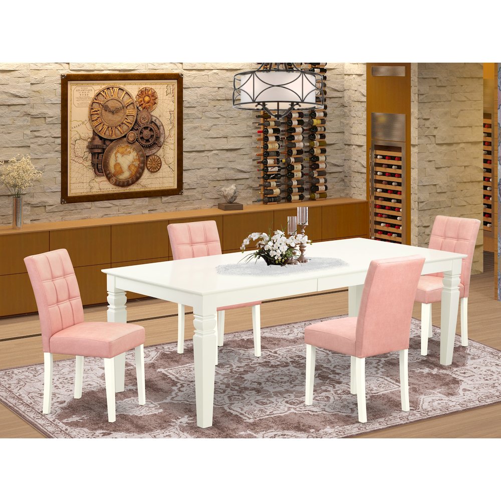 5 Piece Dinner Table Set contain A Kitchen Table. Picture 2