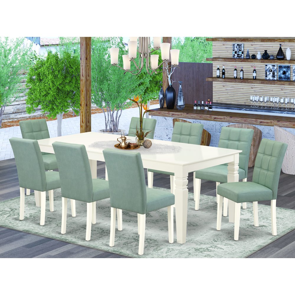 9 Piece Dining Room Set consists A Dinner Table. Picture 2
