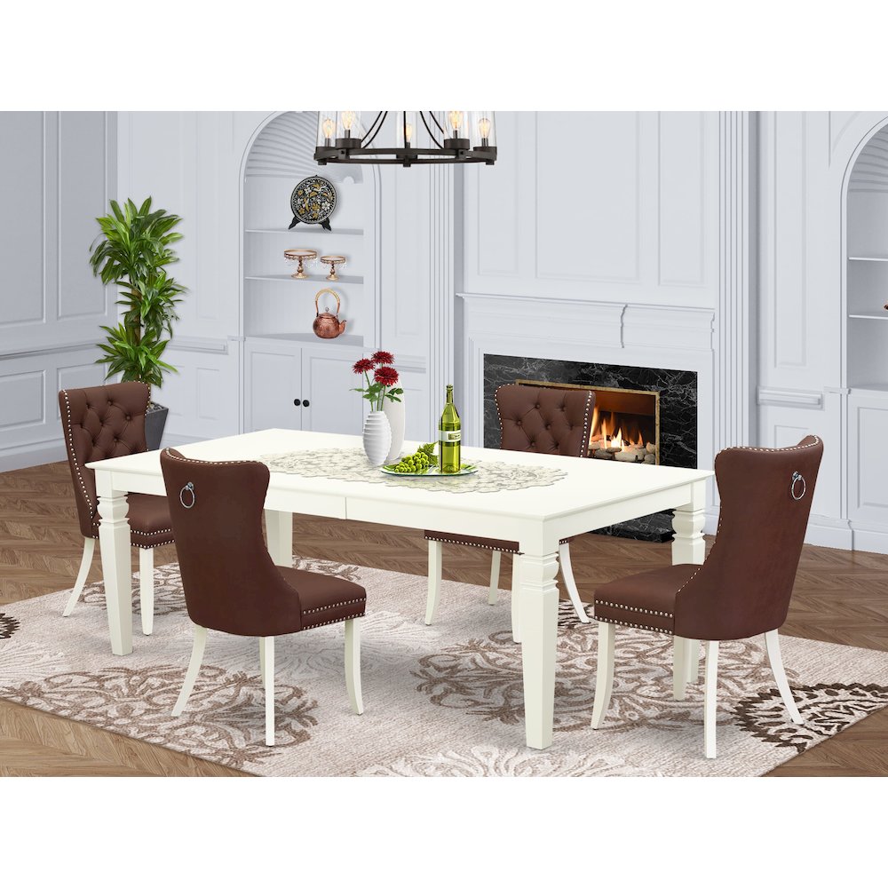 5 Piece Dining Room Set Consists of a Rectangle Kitchen Table. Picture 2