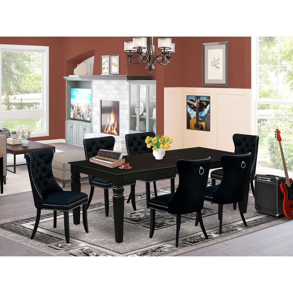 7 Piece Dining Table Set Consists of a Rectangle Kitchen Table. Picture 7
