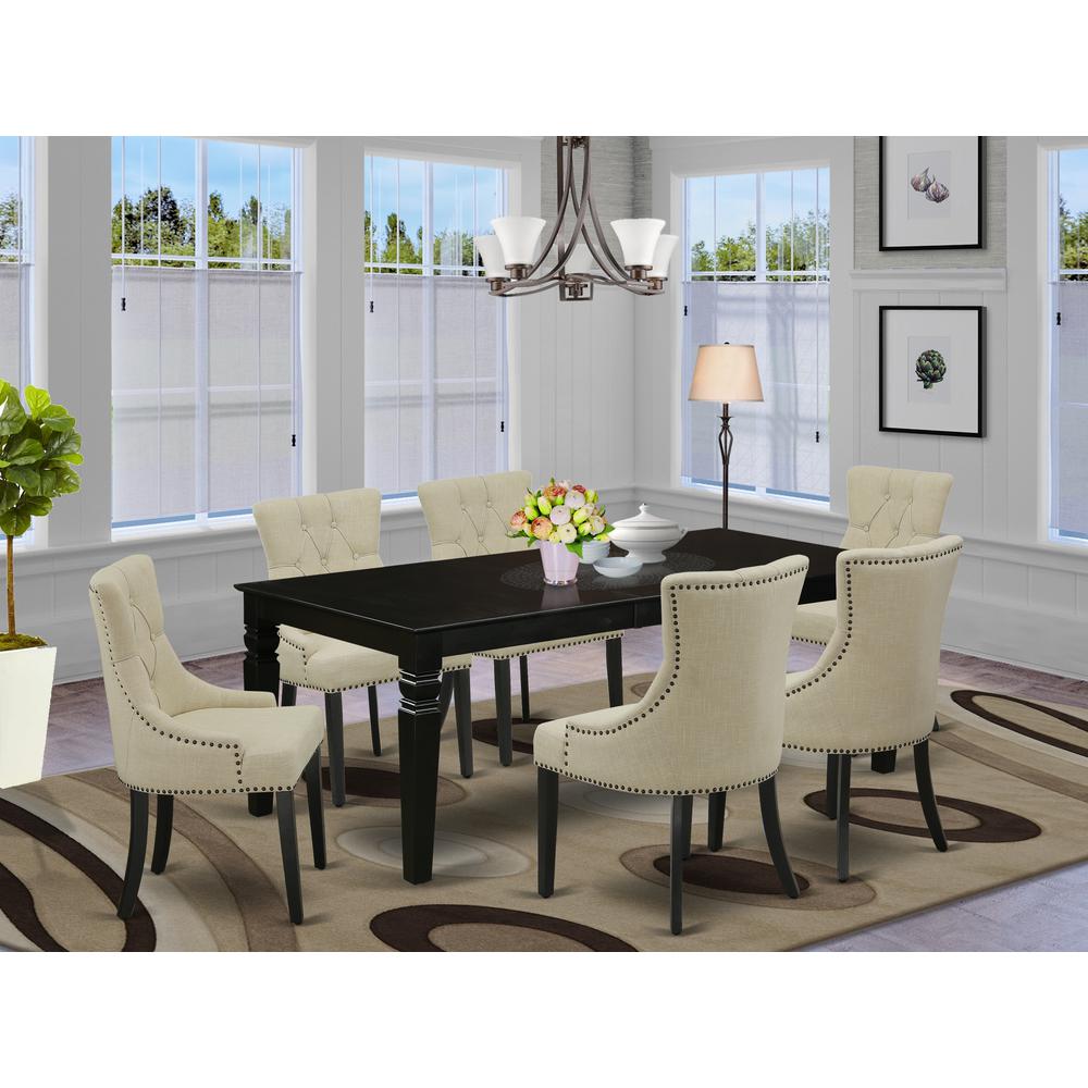 Dining Room Set Black, LGFR7-BLK-02. Picture 2