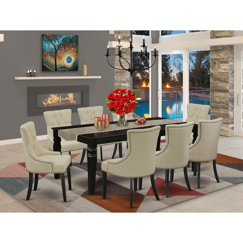 Dining Room Set Black, LGFR9-BLK-02. Picture 2