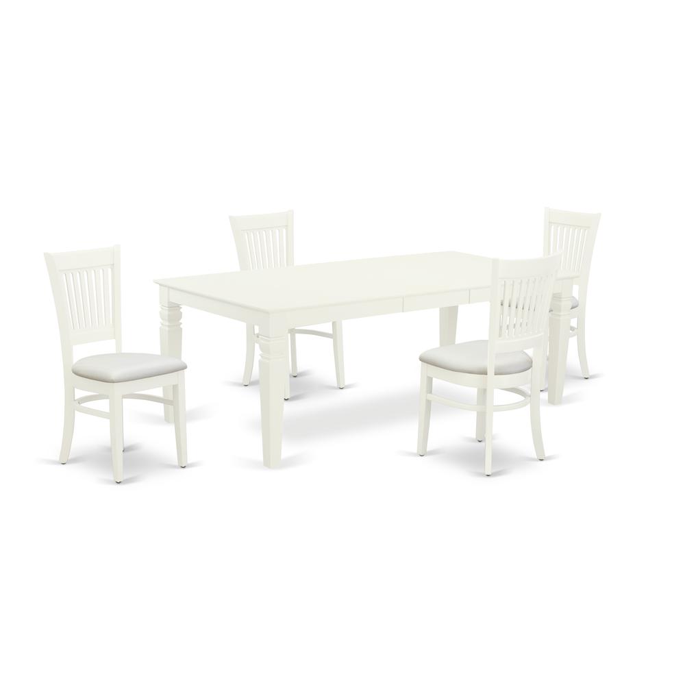 Dining Table- Table Leg Dining Chairs, LGVA5-LWH-C. Picture 1